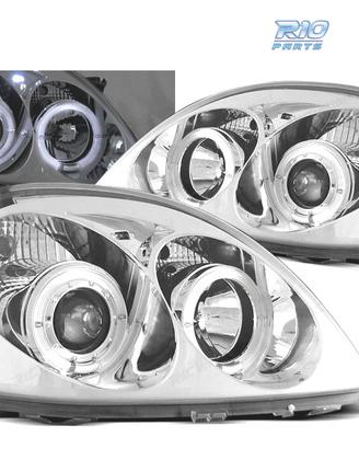 FARI PER TOYOTA YARIS 99-03 OCCHI ANGEL CROMATI