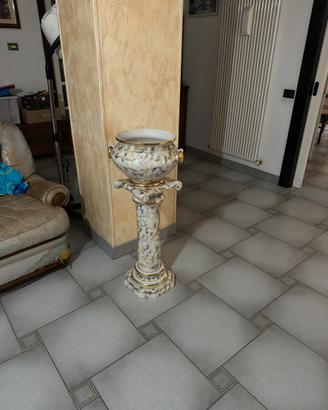 Colonna con vaso fioriera vintage