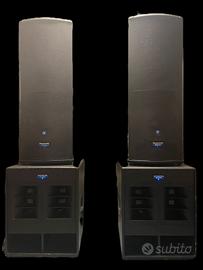 Impianto PA Mackie  SWA1801z  SR1522z