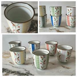 Set 6 tazze porcellana giapponese 