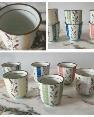 Set 6 tazze porcellana giapponese 