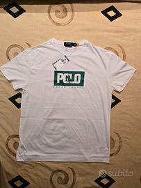 Maglietta Ralph Lauren bianca, uomo nuova Taglia M