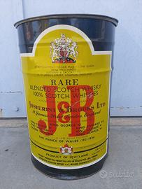Fusto/bidone pubblicitario J&B Whisky  vintage