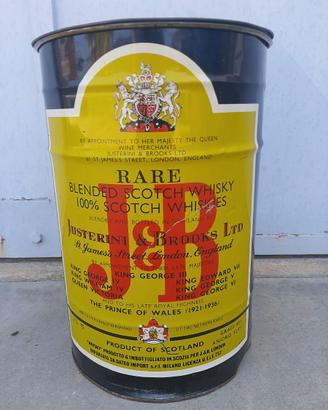 Fusto/bidone pubblicitario J&B Whisky  vintage