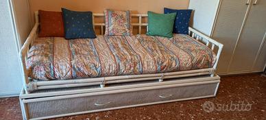 Letto singolo midollino bambù