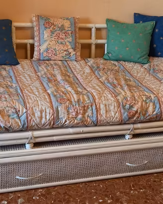 Letto singolo midollino bambù