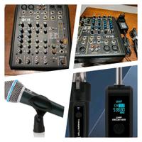 Mixer RCF F6X + Microfono Wireless 