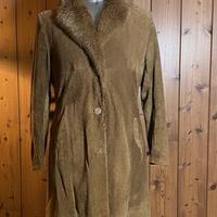 Cappotto in vera pelle scamosciata Combipel taglia