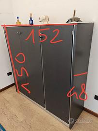 cassettiera e mobile per ufficio color antracite
