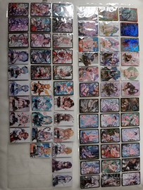 Collezione carte goddess story waifu barefoot