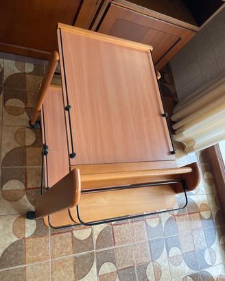 Tavolino Foppapetretti in legno pieghevole