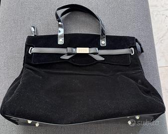 Borsa in velluto nero
