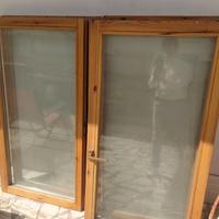 6 ante finestre in legno massello