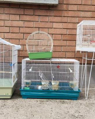 Gabbie per uccellini complete di accessori