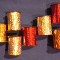 set di 7 nastri per pacchi metallizzato colori ass