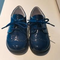 Scarpe bimbo eleganti vernice blu