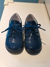 Scarpe bimbo eleganti vernice blu