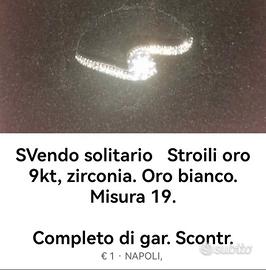 Anello oro stroili mis 18/19