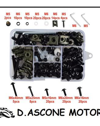 KIT VITI ALLUMINIO UNIVERSALI NERO
