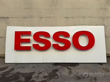 Insegna luminosa Esso - Vintage - Originale - XXL