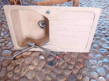 lavello da cucina 1  vasca con gocciolatoio comple