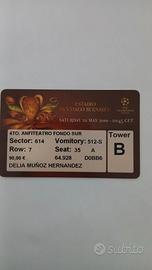 Biglietto Champions league Inter 2010