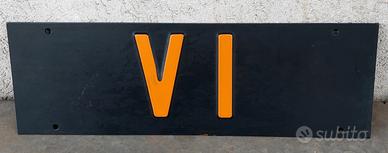 Targa auto provincia VI