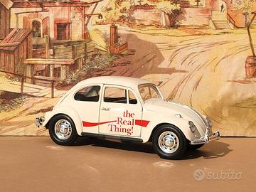 modello in metallo scala 1:24 VW MAGGIOLINO COCA C