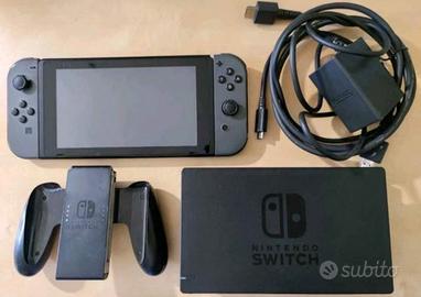 Nintendo switch console grigia completa accessori