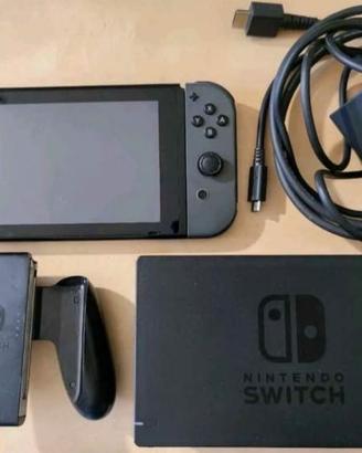 Nintendo switch console grigia completa accessori