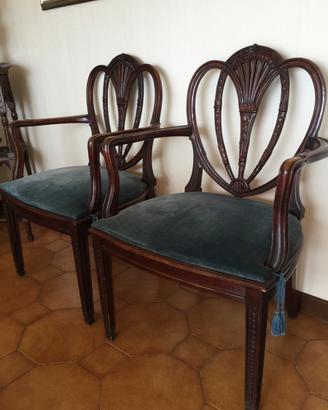 Poltroncine e sedie in paglia di Vienna