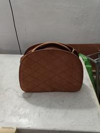 borsa vintage anni 80 cuoio trapuntata