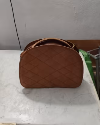borsa vintage anni 80 cuoio trapuntata