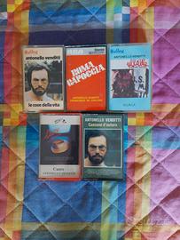 Antonello Venditti - Lotto di 5 musicassette