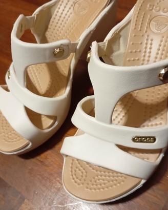 Ciabatte/scarpe alte Crocs originali bianche