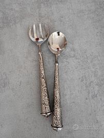 Set vintage in due pezzi, argentato
