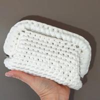 Borsa Clutch Bianca cm 18