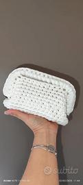 Borsa Clutch Bianca cm 18