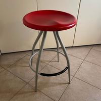 Set 4 sgabelli cucina Calligaris rosso/bianco