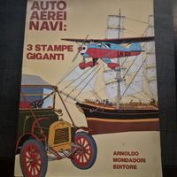 Auto-Aerei-Navi Tre Stampe Giganti 1970 Mondadori