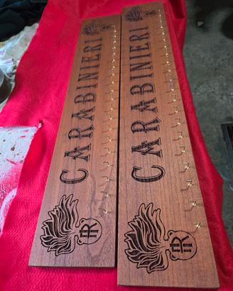 fascia in legno per calendari Carabinieri