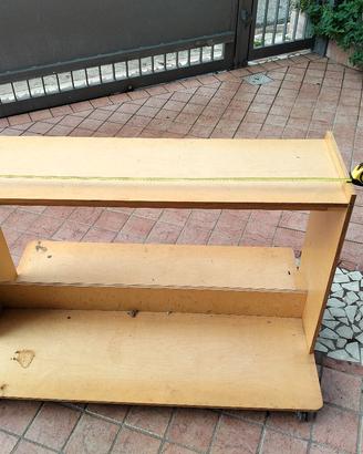 Scaffale con ruote 