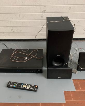 Lg audio 2 impianti  5 + 1 home teatre dvd