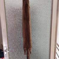 sciarpa coppia di visoni vera pelliccia