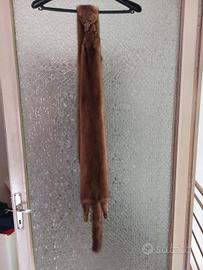 sciarpa coppia di visoni vera pelliccia