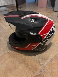 casco ixs doppia visiera