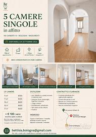 5 stanze singole zona massarenti