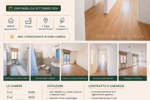 5 stanze singole zona massarenti