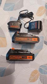Batterie black e decker più caricabatterie