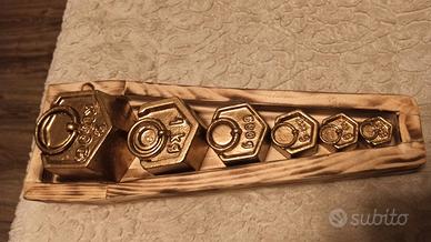 Set di 6  pesi in ghisa